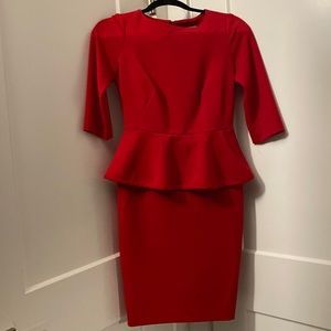 Red Calvin Klein dress